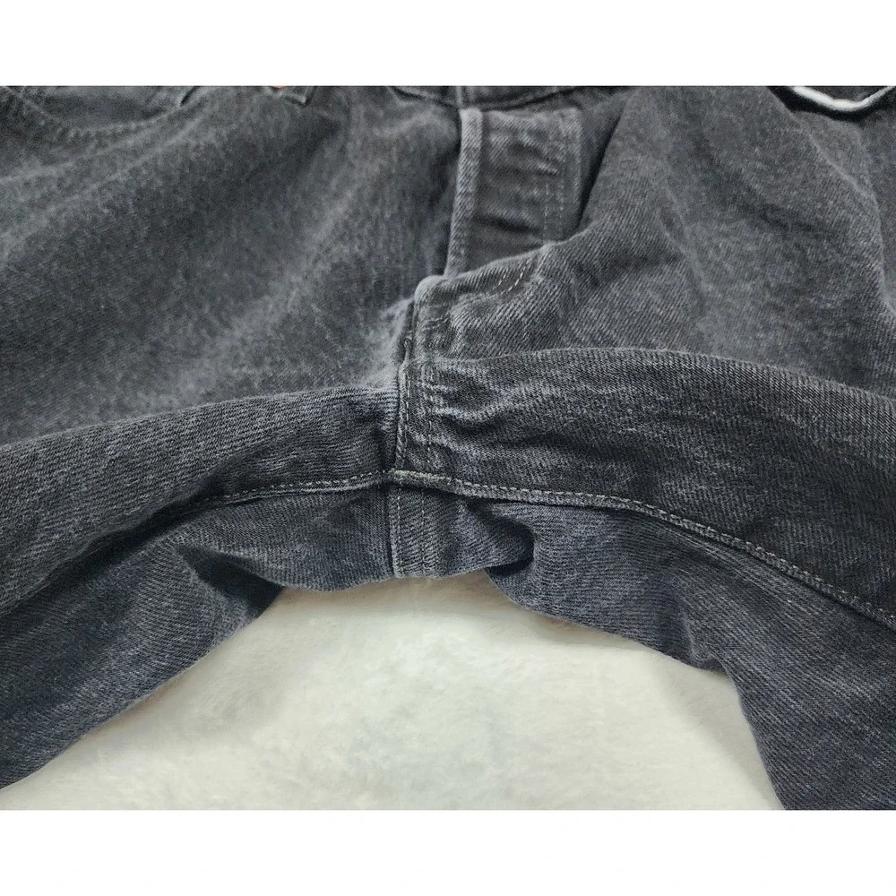 Levis 505 Jeans Mens Size 40x30 Black Regular Fit Straight Pants Button Fly